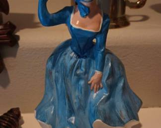 Holland Southern Belle Figurine with Blue/White Dress