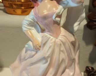 Holland Southern Belle Figurine with Pink/White Dress