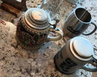 Assortment of Steins