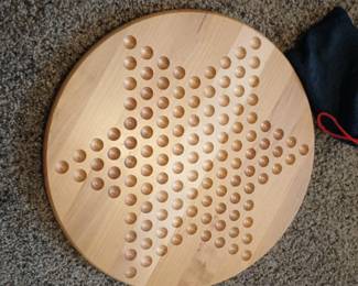 Oak Wood Chinese Checkers Board