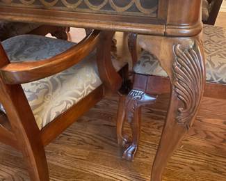 Solid Cherry Dining Table with 8 Dining Chairs