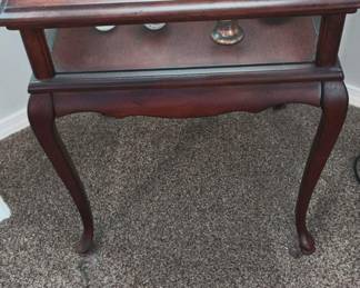 Glass Top/Side Shadow Box Side Table