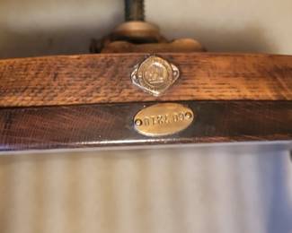 Metal labels on Chair