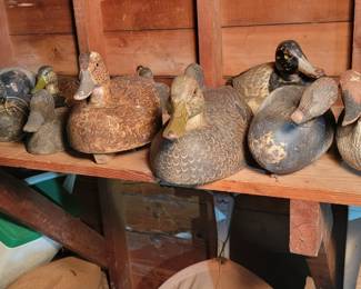 Wood Carved Decoys by Neil Smith and Others