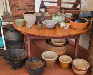 Wood Crates, Coal Bucket, Pottery, Rd Wood Table, More