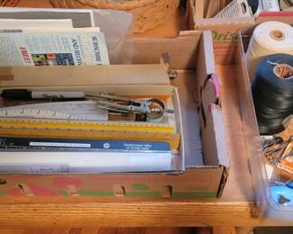 Rulers, Thread, Measuring Tape, Scissors