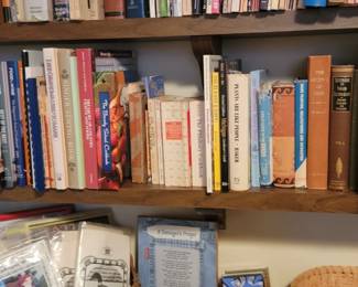 Books and Needlepoint Projects