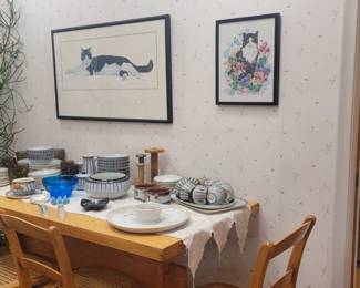 Needlepoint, Framed Art, Dishware