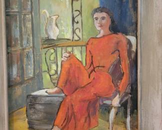 Smith Painting Lady in Red