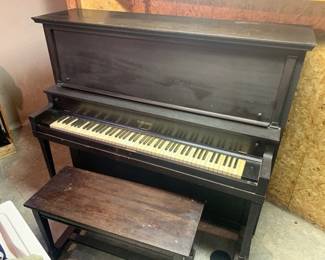 Upright Piano - Clarendon brand serial #97189 built around 1923 - arrangements to move the piano would have to be made it is not on site but within a couple miles of the house.