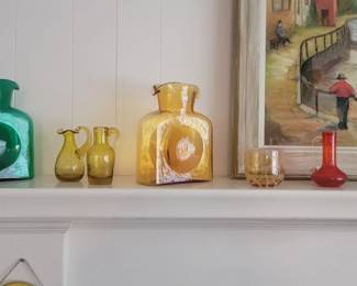Blenko Glass Vases and Items