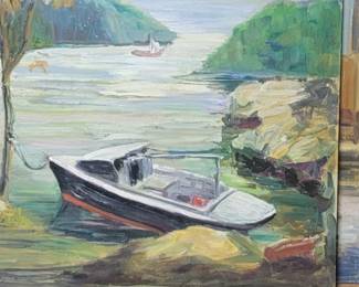 Lake Scene Oil