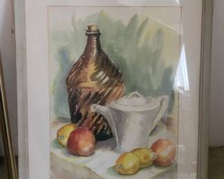 Bottle, Pitcher, Fruit Art