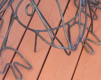 Metal Frog Garden Art