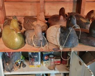Wood Carved Decoys by Neil Smith and Others