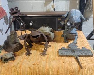 Frogs, garden art