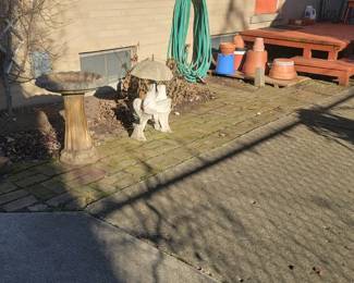 Over view Bird Bath, Garden Art