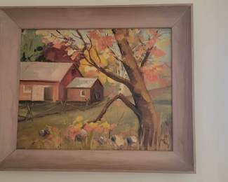 Landscape Framed Oil Painting