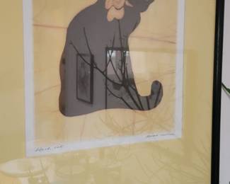 Framed Cat Art