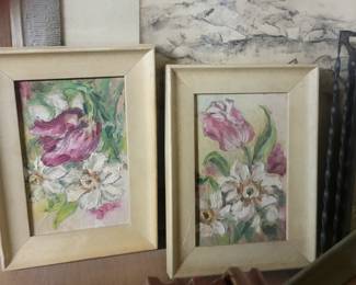 Small Oil Framed Florals