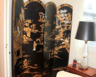 Asian Carved Room Divider