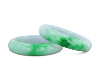 Lot 800 Jadeite Bangles  GIA