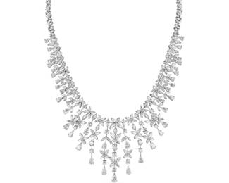 Lot 8104 Diamond Chandelier Necklace 24.48cts