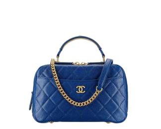 Lot 187 Chanel Blue Leather Bag