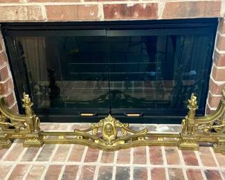 Brass Fireplace Fender