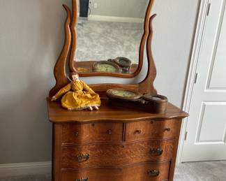 Antique Dresser and Mirror