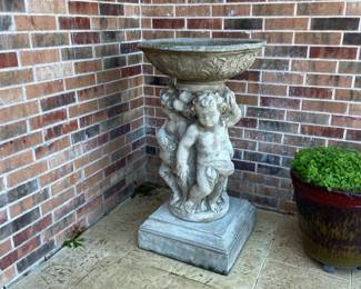 Concrete Bird Bath