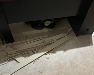 Executive desk that needs loving attention to being back to life.  Great DIY project 