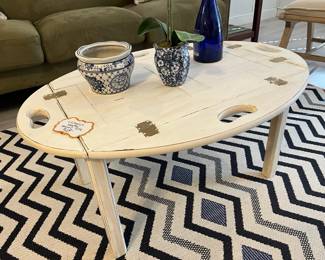 Great white-washed butler's table!