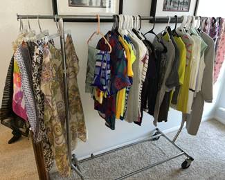 Rack full of clothes