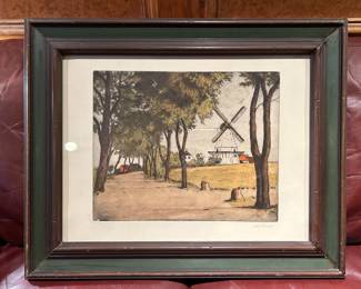 Signed and framed artwork. 29 x 23.5 -- $50