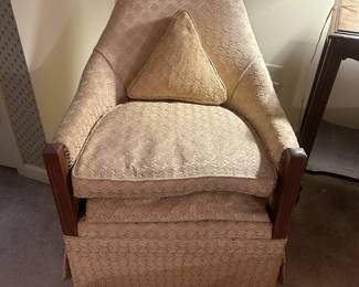 This beautiful antique chair is in need of restoration. --- $20