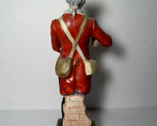 2nd Connecticut Light Horse Riflemen 1777 porcelain soldier figurine by Andrea/Sadek. 8.5" tall. EUC --- $15