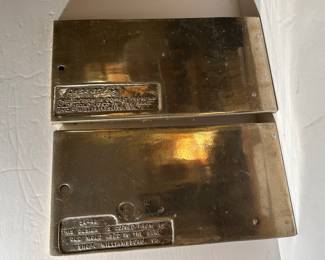 Pair Vintage Aluminum Molds (reproductions) The Bake Shop, Williamsburg VA.  --- $20