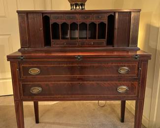 Solid Mahogany Secretary/Writing Desk. --- $200
