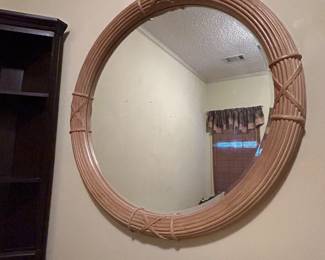 Large mirror, light weight resin. 40 round by 3 deep.  —- $20
