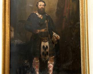 Antique painting by John Maclaren Barclay. Framed.  See photos for distress. This piece is stunning. Measures 18.25 x 25.5 --- $100