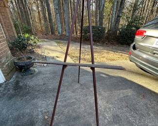 Large wooden art easel. --- $15