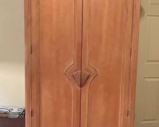 Bernhardt Vanity Armoire. See photo of inside of drawers at the dividers for minor issue. Otherwise, great condition. --- $300