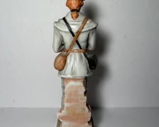 Vintage Morgan's Virginia Riflemen 1776 porcelain soldier figurine by Andrea/Sadek. 8.5" tall. EUC --- $15