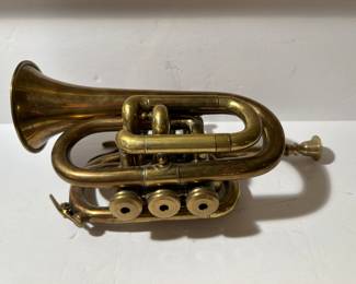 Vintage brass Boosey, Bessons Cornet. London. H-75983. --- $140