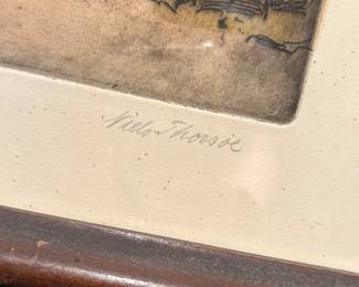 Signed and framed artwork. 29 x 23.5 -- $50