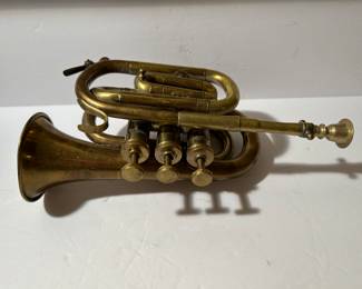 Vintage brass Boosey, Bessons Cornet. London. H-75983. --- $140