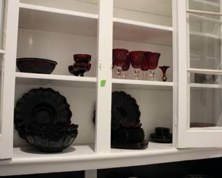 Ruby glass collection