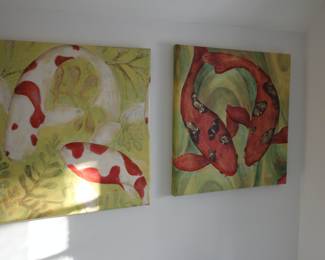Koi fish wall art