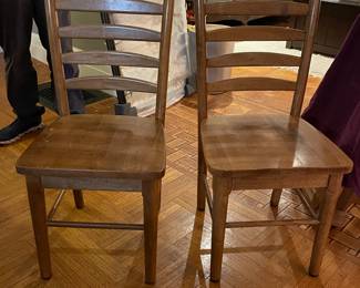 Ladder back chairs
